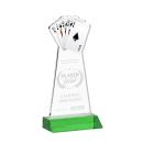 Poker Green Unique Crystal Award