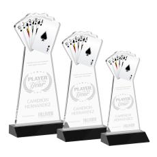 Poker Black Unique Crystal Award - Crystal Awards