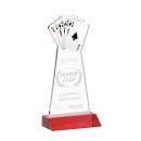 Poker Red Unique Crystal Award