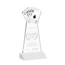 Poker White Unique Crystal Award