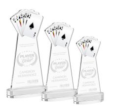 Poker Clear on Alberton Base Unique Crystal Award - Crystal Awards