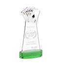 Poker Green on Alberton Base Unique Crystal Award