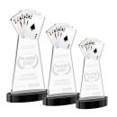 Poker Black on Alberton Base Unique Crystal Award