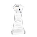 Poker Clear on Hartford Base Unique Crystal Award