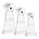 Poker Clear on Hartford Base Unique Crystal Award