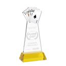 Poker Gold on Hartford Base Unique Crystal Award