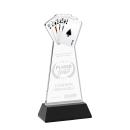 Poker Black on Hartford Base Unique Crystal Award