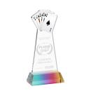 Poker Prismatic on Hartford Base Unique Crystal Award