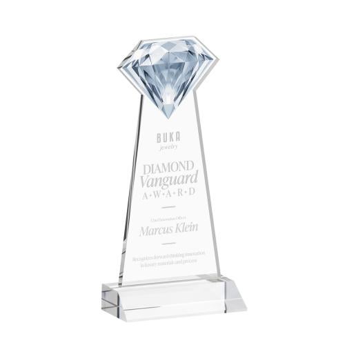 Awards and Trophies - Crystal Awards - Gemstone Clear Crystal Award