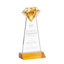 Gemstone Amber Crystal Award
