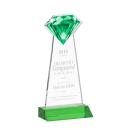 Gemstone Green Crystal Award