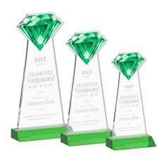 Gemstone Green Crystal Award - Colored Crystal Awards