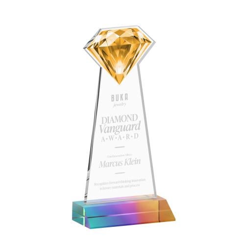 Awards and Trophies - Crystal Awards - Gemstone Prismatic Crystal Award