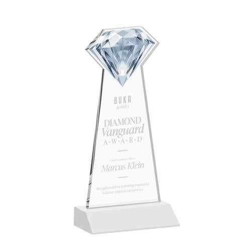 Awards and Trophies - Crystal Awards - Gemstone White Crystal Award