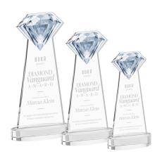 Gemstone Clear on Alberton Base Crystal Award - Crystal Awards