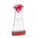 Gemstone Red on Alberton Base Crystal Award