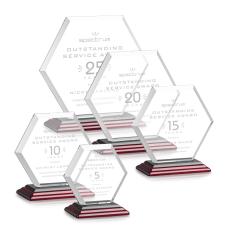 Employee Gifts - Barnett Albion Polygon Crystal Award
