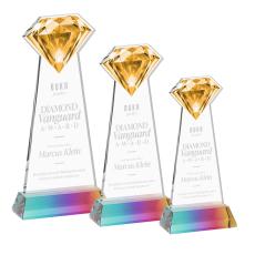 Gemstone Prismatic on Hartford Base Crystal Award - Crystal Awards