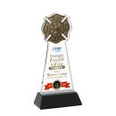 Fire Dept Full Color Black on Hartford Base Unique Crystal Award