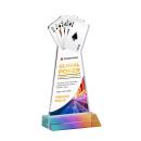 Poker Full Color Prismatic Unique Crystal Award