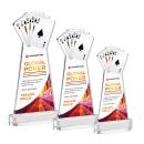 Poker Full Color Clear on Alberton Base Unique Crystal Award