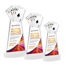 Poker Full Color White on Alberton Base Unique Crystal Award