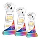 Poker Full Color Prismatic on Hartford Base Unique Crystal Award