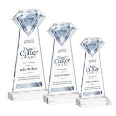 Gemstone Full Color Clear Crystal Award - Full Color Imprint
