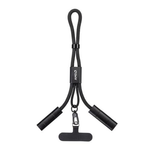 Promotional Products - Tech & Accessories  - Mobile Accessories - Arowana Multi-Charge Wristlet Lanyard w/Phone Holder