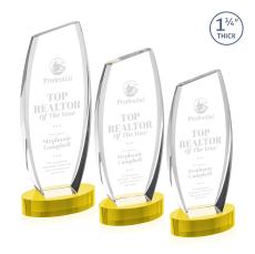 Colorado Gold on Base Peaks Crystal Award - Awards and Trophies