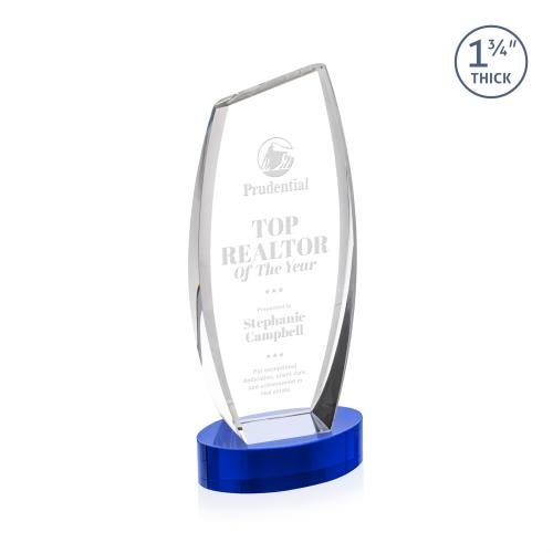 Awards and Trophies - Crystal Awards - Colorado Blue on Base Peaks Crystal Award