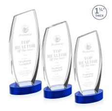 Colorado Blue on Base Peaks Crystal Award - Awards and Trophies