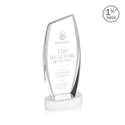 Awards and Trophies - Crystal Awards - Colorado White on Base Peaks Crystal Award