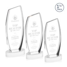 Colorado White on Base Peaks Crystal Award - Awards and Trophies
