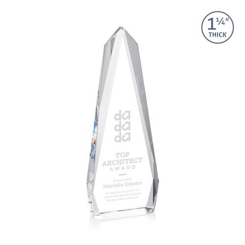 Awards and Trophies - Crystal Awards - Cheswick Obelisk Crystal Award