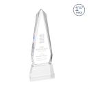 Cheswick Clear on Entwhistle Base Obelisk Crystal Award