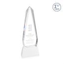 Cheswick White on Entwhistle Base Obelisk Crystal Award