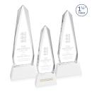 Cheswick White on Entwhistle Base Obelisk Crystal Award