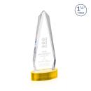 Cheswick Gold on Alberton Base Obelisk Crystal Award