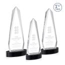 Cheswick Black on Alberton Base Obelisk Crystal Award