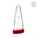 Cheswick Red on Alberton Base Obelisk Crystal Award
