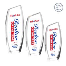 Colorado Full Color Clear Peaks Crystal Award - Full Color Imprint