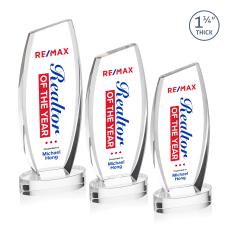 Colorado Full Color Clear on Base Peaks Crystal Award - Full Color Imprint