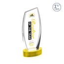 Colorado Full Color Gold on Base Peaks Crystal Award