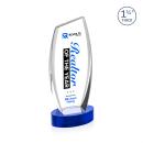 Colorado Full Color Blue on Base Peaks Crystal Award