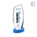 Colorado Full Color Sky Blue on Base Peaks Crystal Award