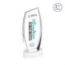 Colorado Full Color White on Base Peaks Crystal Award