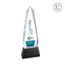 Cheswick Full Color Black on Entwhistle Base Obelisk Crystal Award