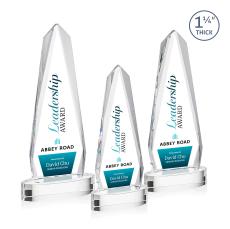 Cheswick Full Color Clear on Alberton Obelisk Crystal Award - Full Color Imprint