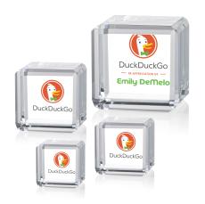 Davenport Cube Full Color Square / Cube Crystal Award - Full Color Imprint